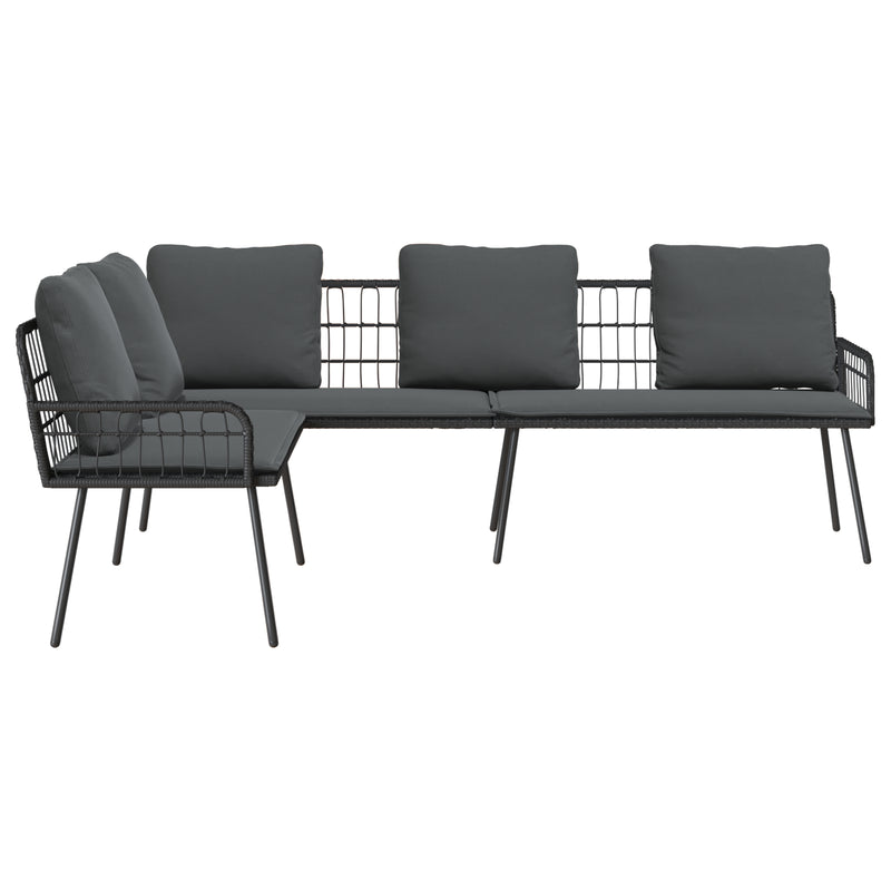 vidaXL Sofa with Cushion Grey 61.5 x 123 x 82cm Metal