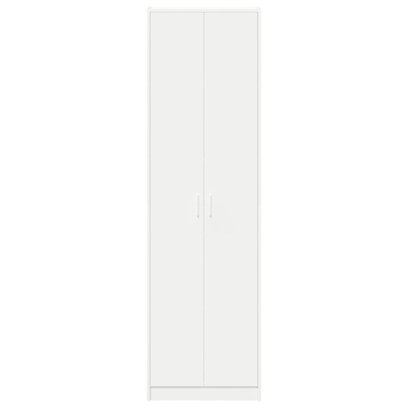 vidaXL Wardrobe with Shelf White 55 x 25 x 189 cm Engineered Wood