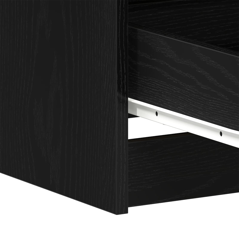 vidaXL Desk Black oak 140 x 50 x 76 cm Engineered wood