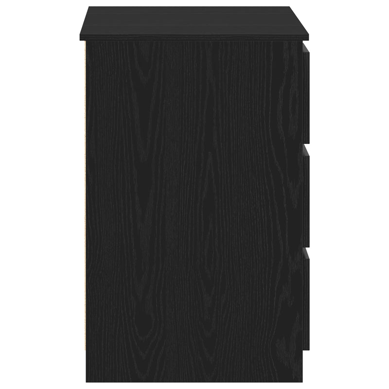 vidaXL Desk Black oak 140 x 50 x 76 cm Engineered wood