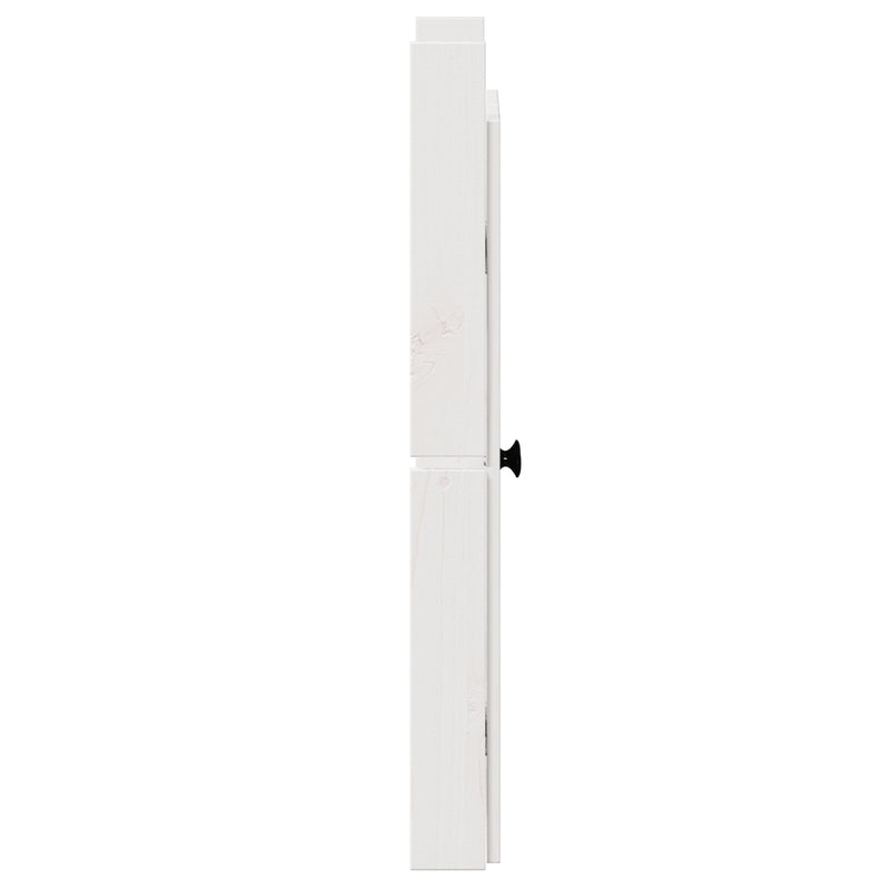 vidaXL Kitchen Door 2 pcs White 50 x 9 x 82 cm Solid Pine wood