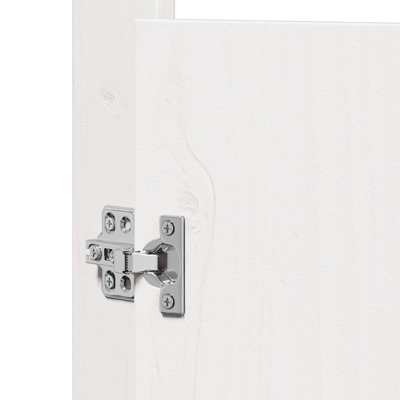 vidaXL Kitchen Door 2 pcs White 50 x 9 x 82 cm Solid Pine wood