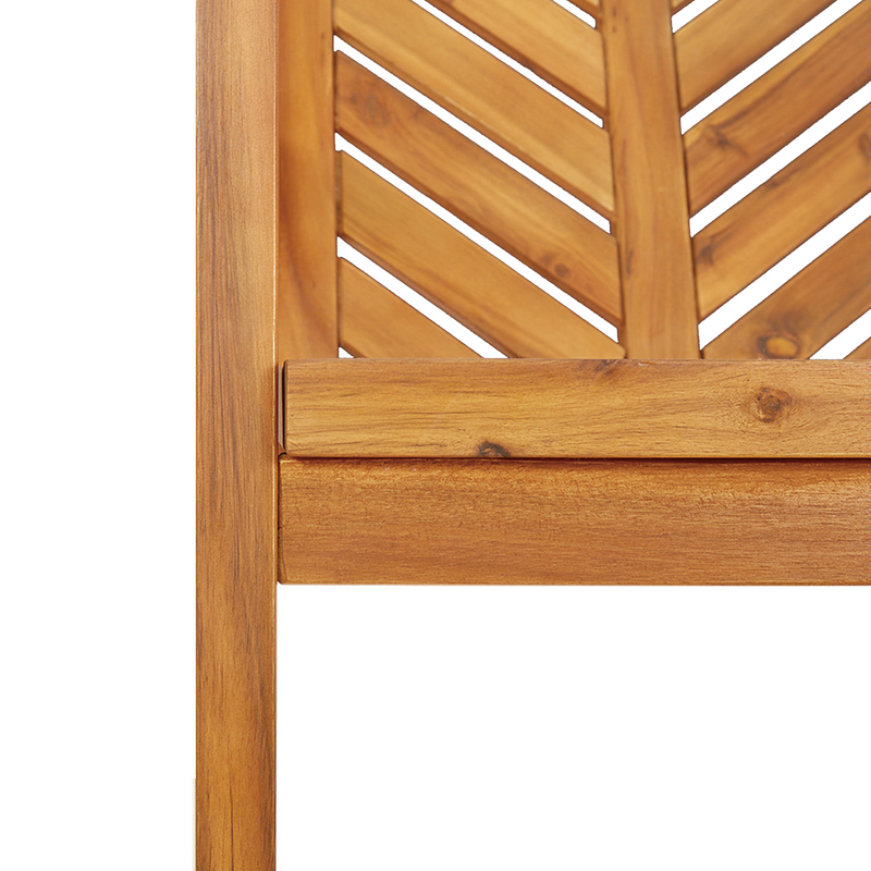 vidaXL Garden Dining Set 5 pcs Brown Solid Acacia Wood