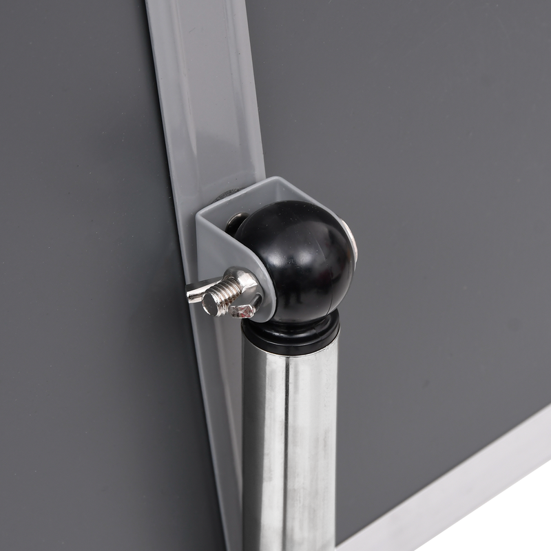 vidaXL Poster Stands 2 pcs Silver 32.7 x 24 x 108 cm Aluminium