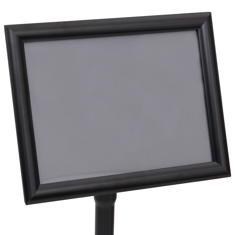vidaXL Poster Stands 2 pcs Black 32.7 x 24 x 108 cm Aluminium