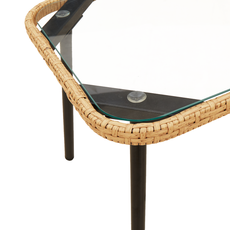 vidaXL Coffee Table Brown and Black 90 x 45 x 43 cm