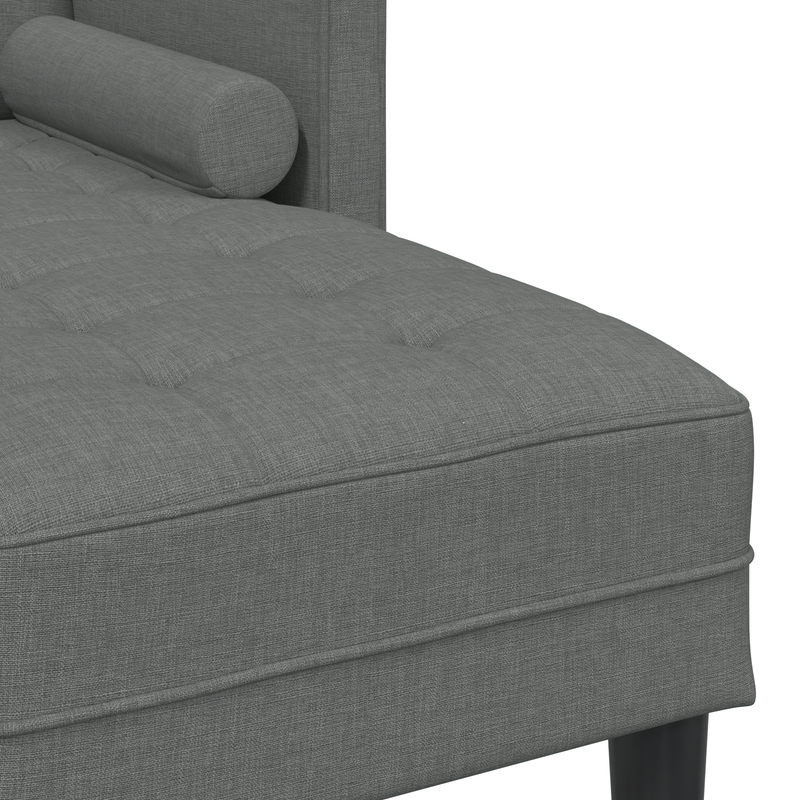 vidaXL Sofa Set with Cushion Dark Grey 173 x 131 x 67 cm Polyester
