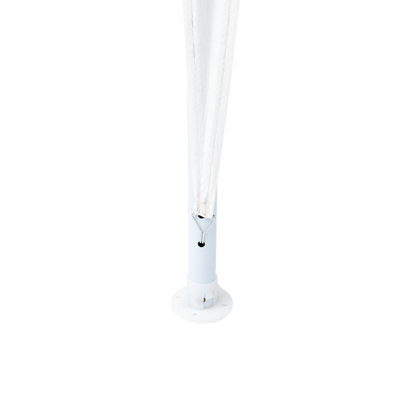 vidaXL Party Tent White 400 x 400 x 266 cm Polyethylene and Steel