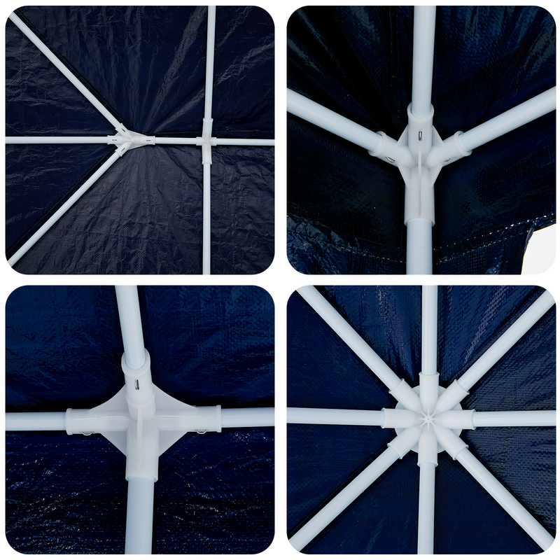 vidaXL Party Tent Blue 600 x 400 x 266 cm Polyethylene
