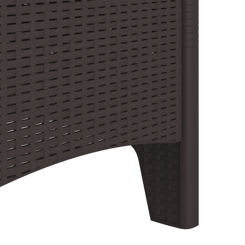 vidaXL Garden Chair 2 pcs Brown 53 x 49 x 85 cm Polypropylene