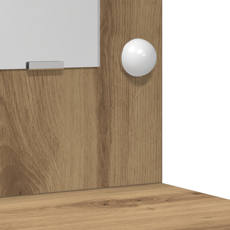 vidaXL Dressing Table Artisan oak 78.5 x 41 x 135 cm Engineered wood