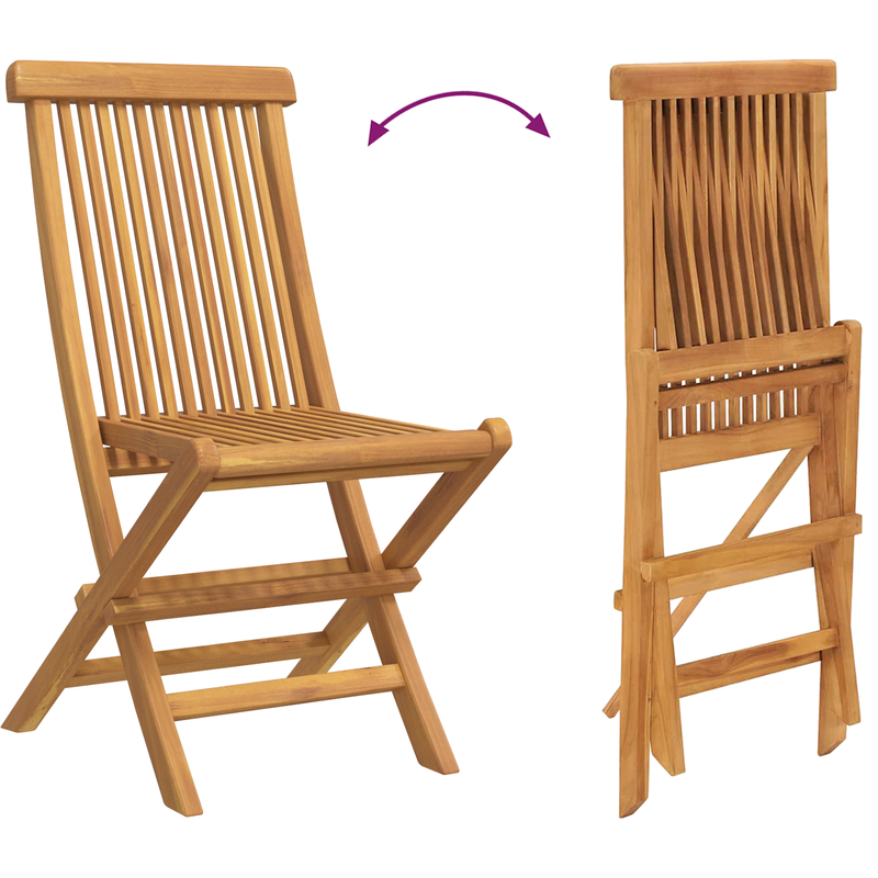 vidaXL Garden Dining Set 5 pcs Brown 160 x 80 x 75 cm Solid teak wood