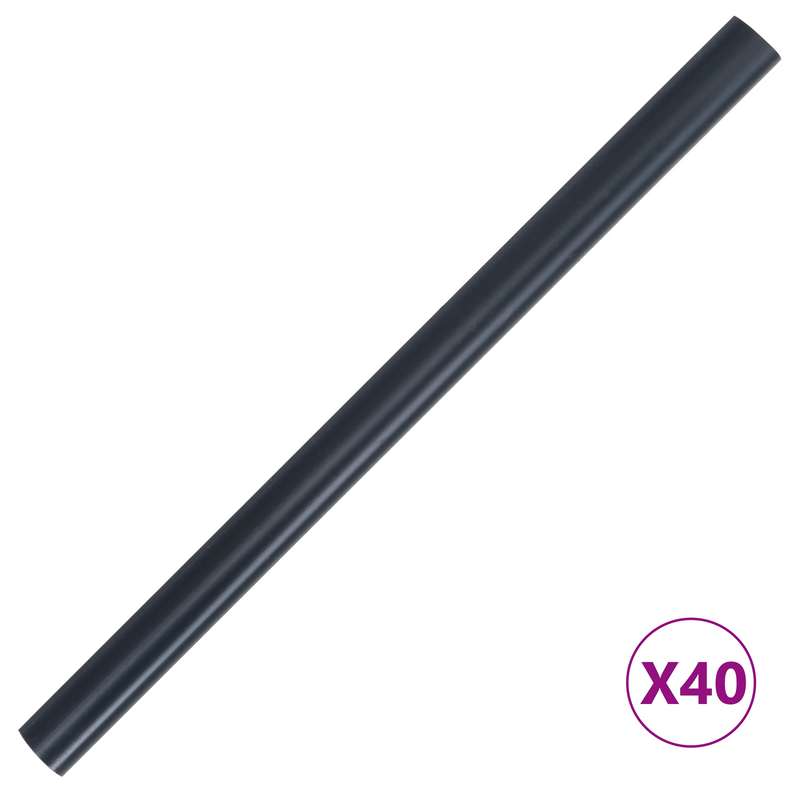 vidaXL Garden Privacy Screens 2 pcs Dark Grey 35 x 0,19 m PVC