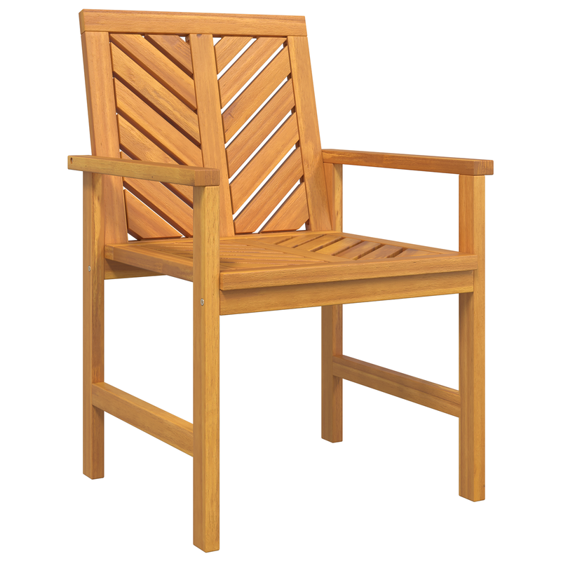 vidaXL Garden Dining Set 5 pcs Brown Solid Acacia Wood