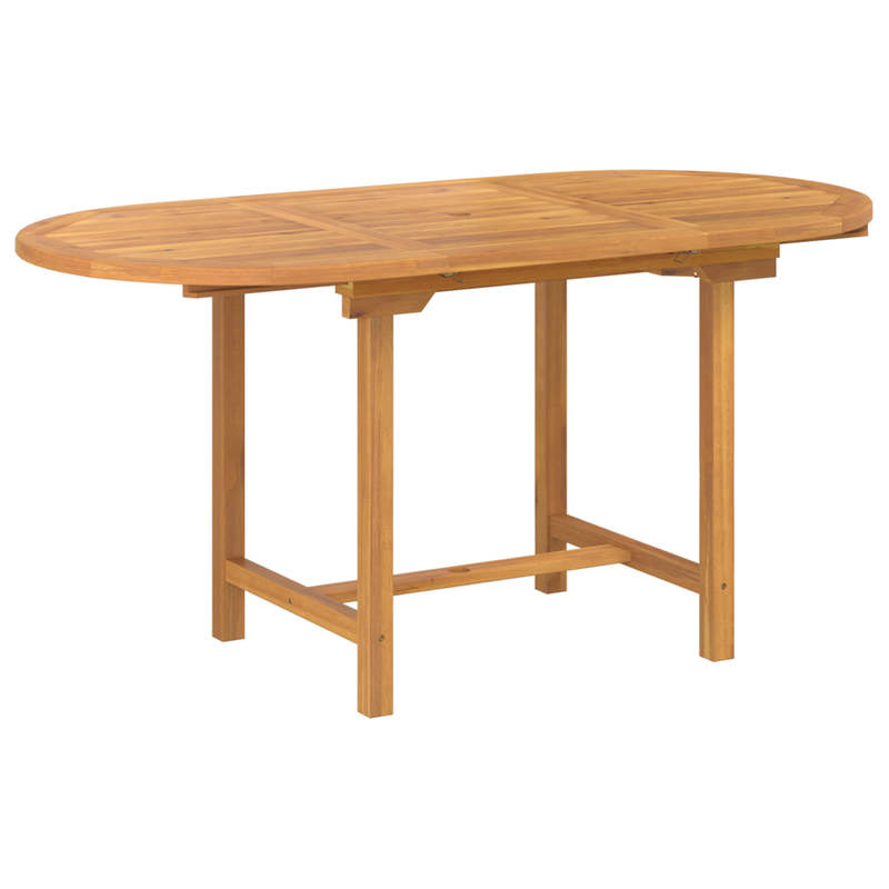 vidaXL Garden Dining Set 5 pcs Brown 160 x 80 x 75 cm Solid teak wood