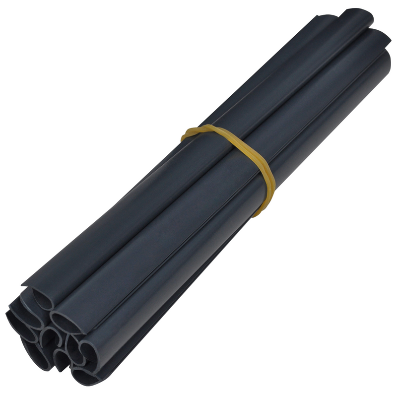 vidaXL Garden Privacy Screens 2 pcs Dark Grey 35 x 0,19 m PVC