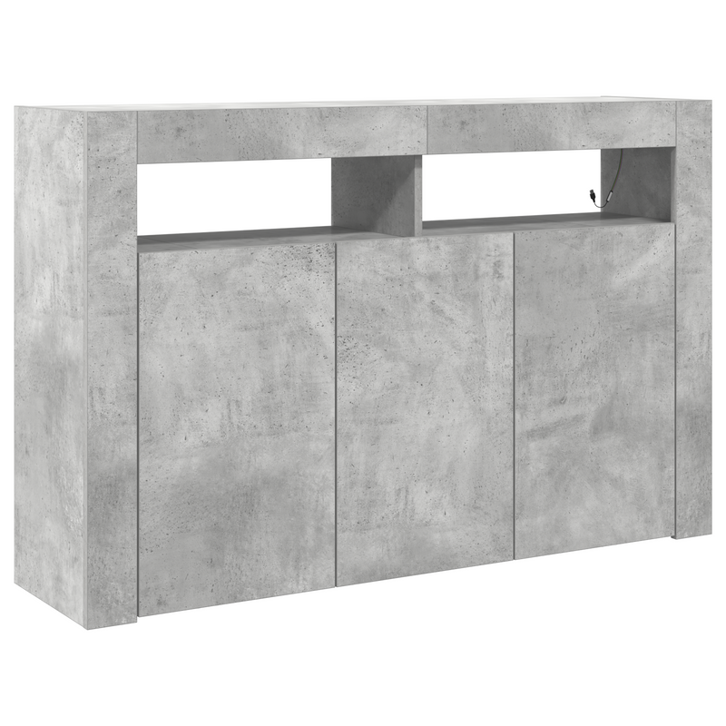 Sideboard Concrete Grey 116 x 30 x 75 cm Engineered Wood
