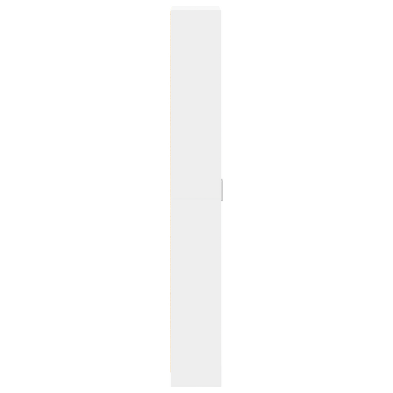 vidaXL Wardrobe with Shelf White 55 x 25 x 189 cm Engineered Wood