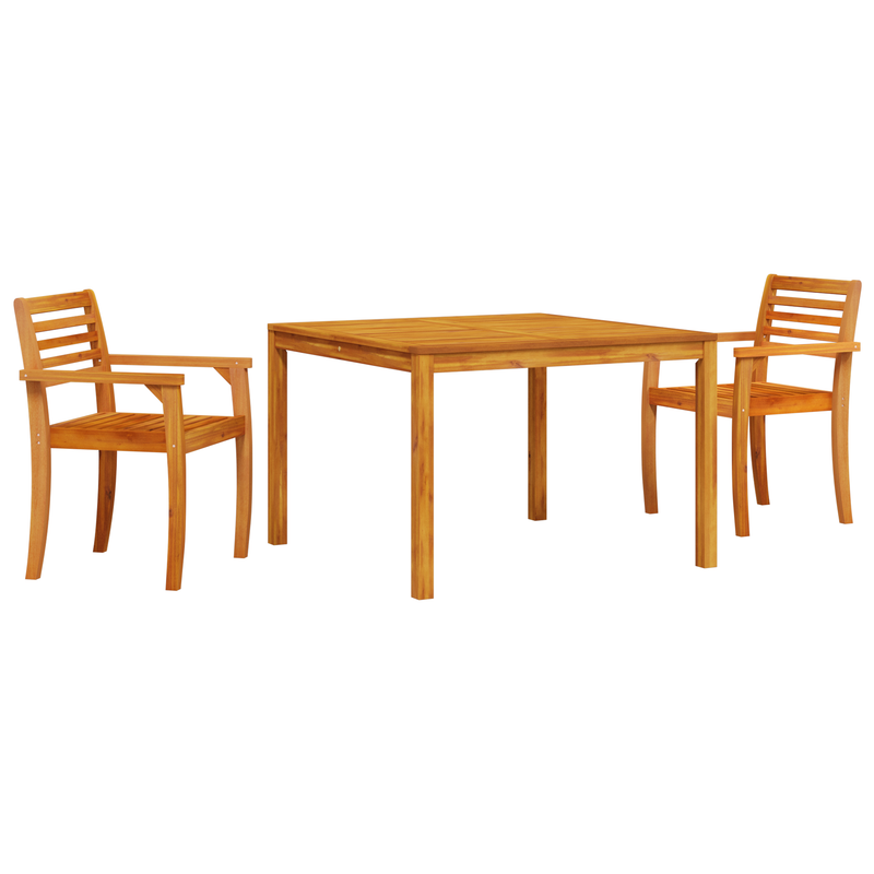vidaXL Garden Dining Set 3 pcs Brown Solid acacia wood