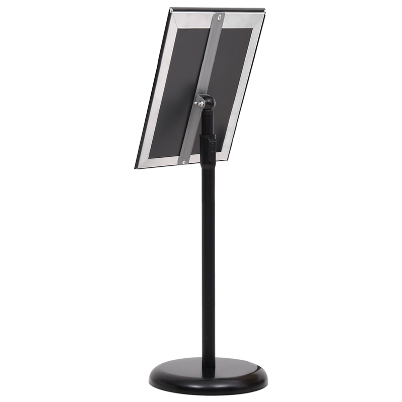 vidaXL Poster Stands 2 pcs Black 32.7 x 24 x 108 cm Aluminium