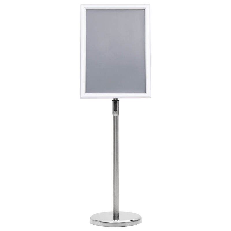 vidaXL Poster Stands 2 pcs Silver 32.7 x 24 x 108 cm Aluminium