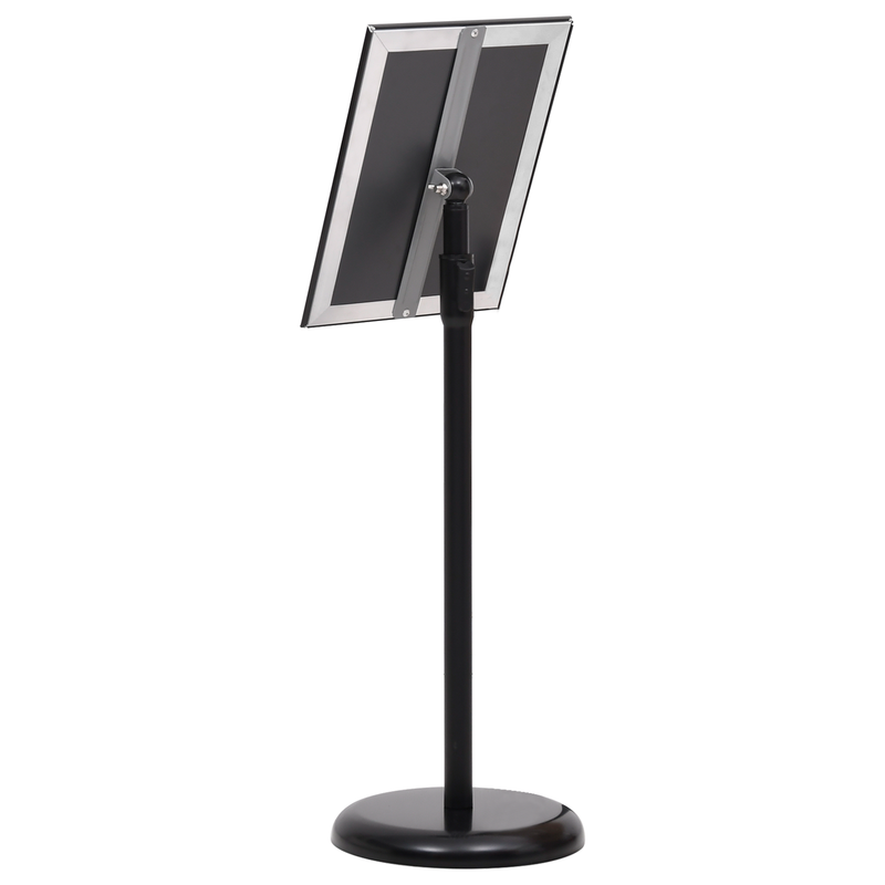 vidaXL Poster Stands 2 pcs Black 32.7 x 24 x 108 cm Aluminium