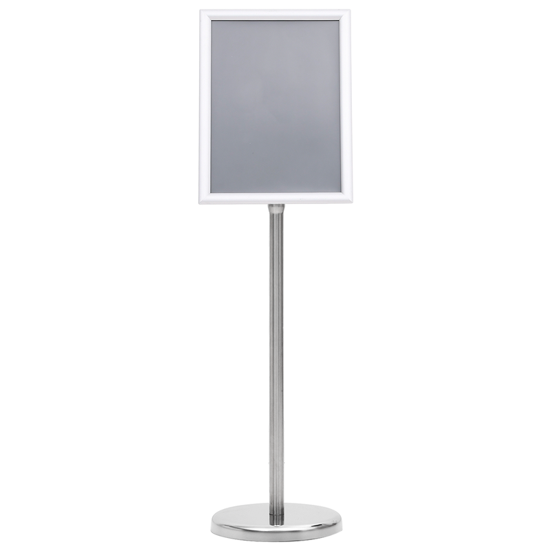 vidaXL Poster Stands 2 pcs Silver 32.7 x 24 x 108 cm Aluminium