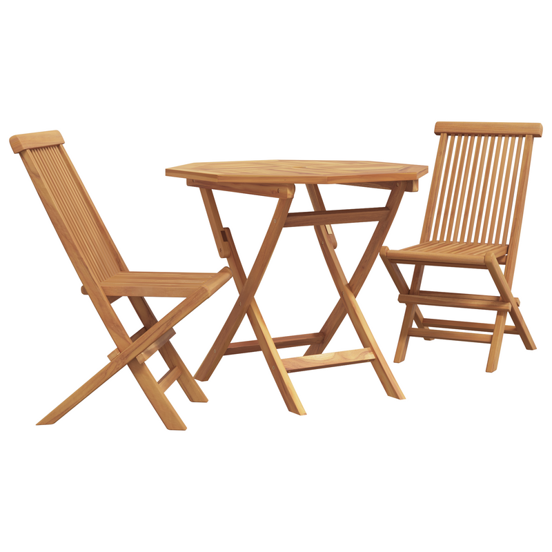vidaXL Garden Dining Set 2 pcs Brown Solid teak wood