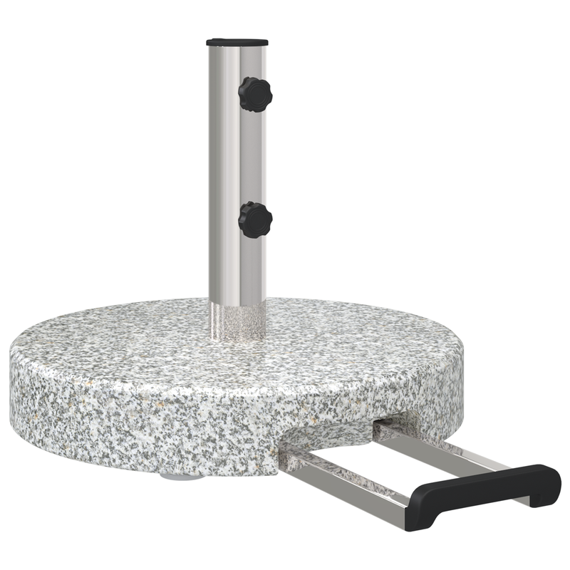 vidaXL Parasol Base Grey Ø 45 x 37.5 cm Granite