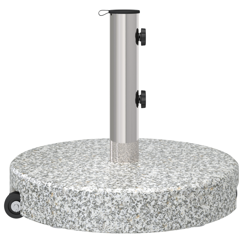 vidaXL Parasol Base Grey Ø 45 x 37.5 cm Granite