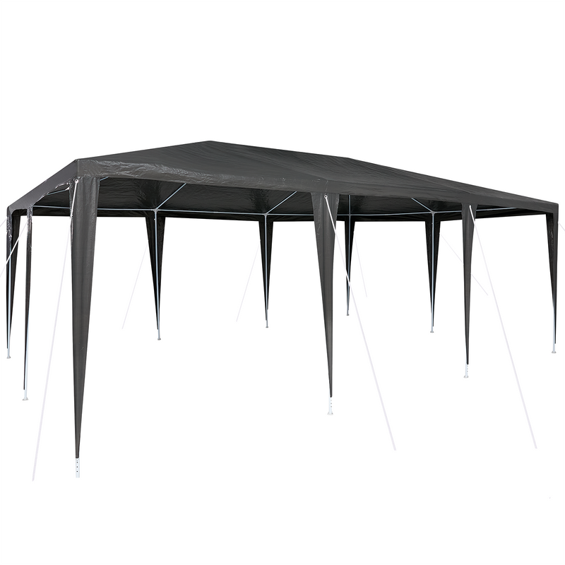 vidaXL Party Tent Anthracite 600 x 400 x 266 cm Polyethylene and Steel