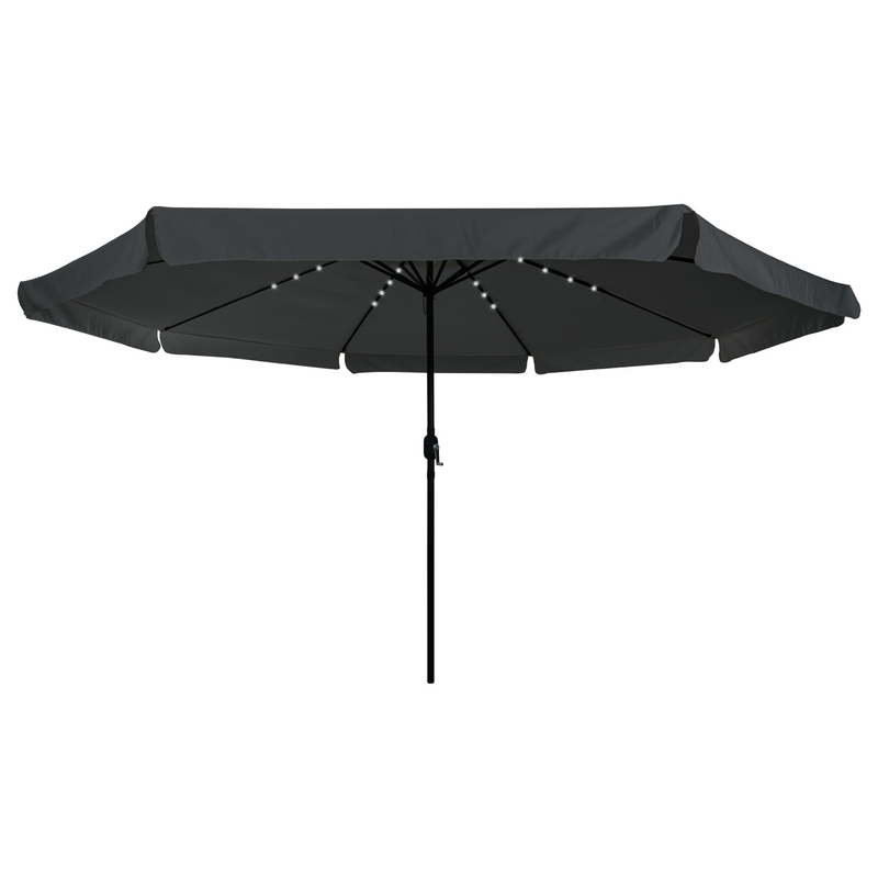 vidaXL Garden Parasol Anthracite 395 x 395 x 245 cm Polyester