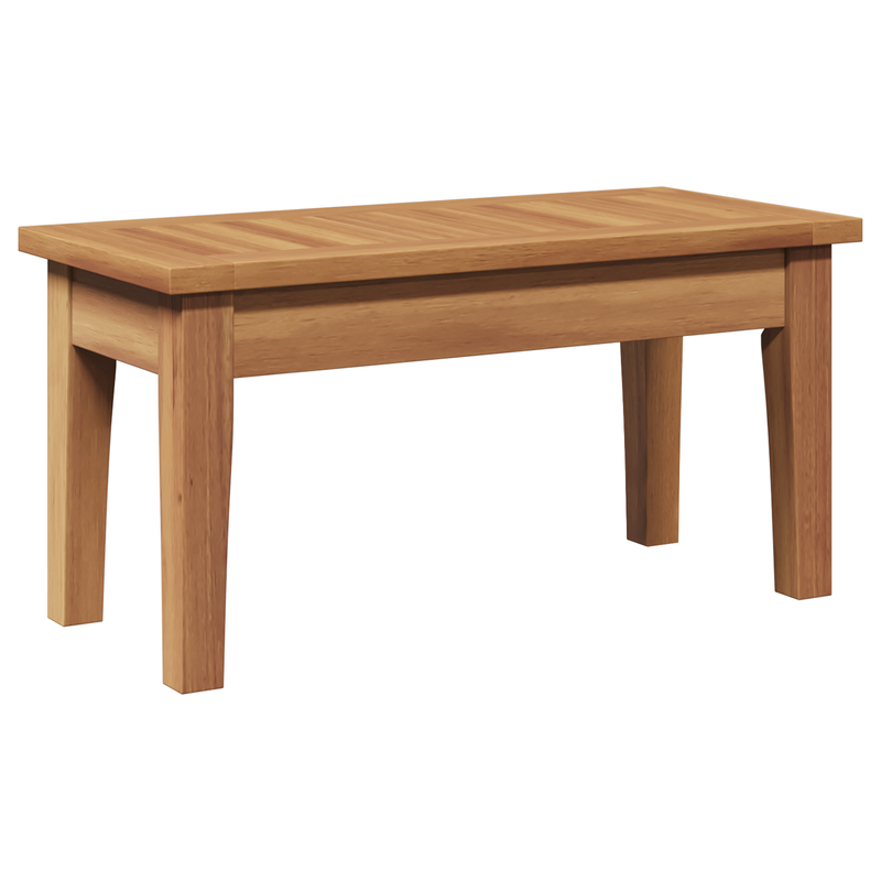 vidaXL Garden Bench 2 pcs Grey and Brown Solid Teak wood