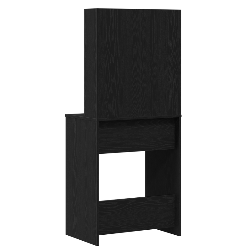 vidaXL Dressing Table Black oak 60 x 40 x 140 cm Engineered Wood