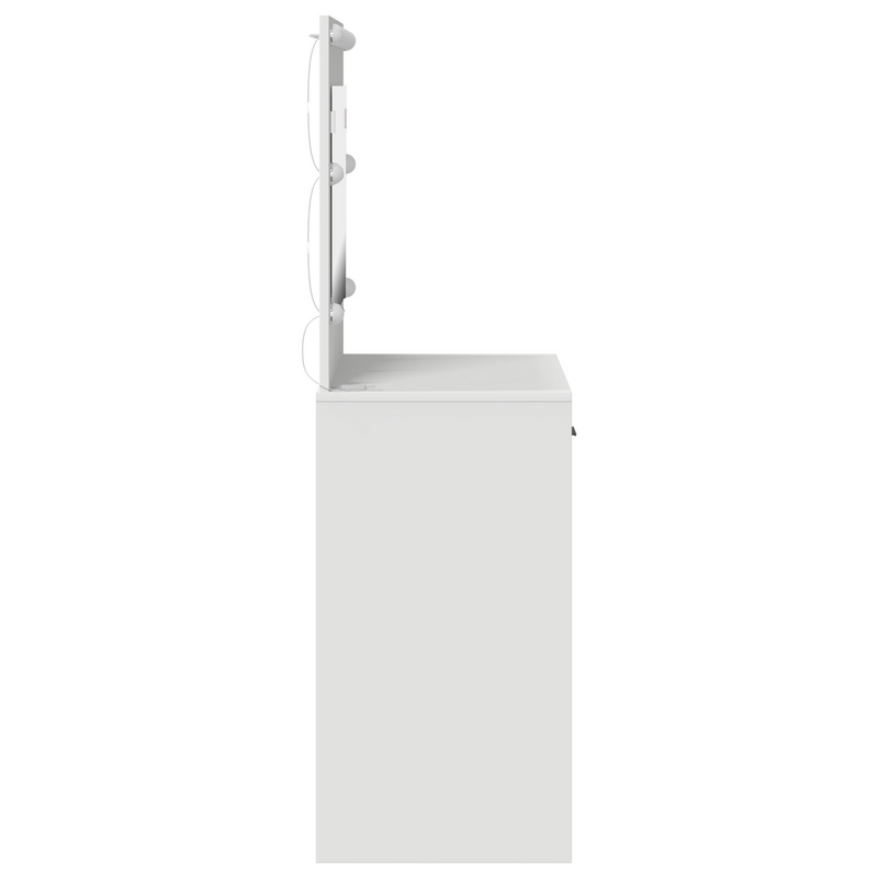 vidaXL Dressing Table White 78.5 x 41 x 135 cm Engineered wood