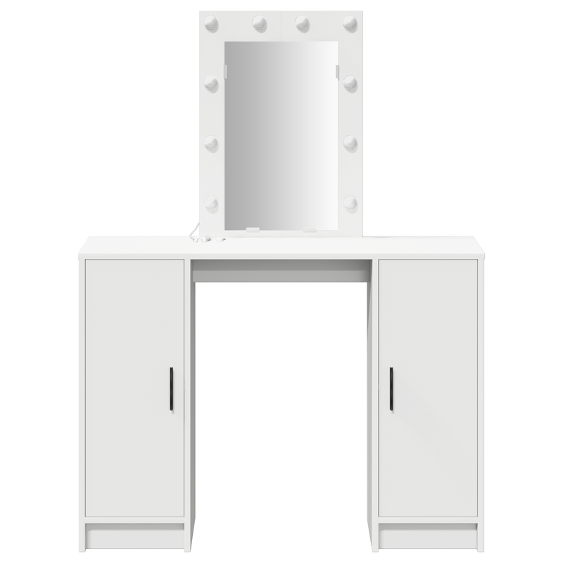 Dressing Table White 102 x 33 x 135 cm Engineered Wood