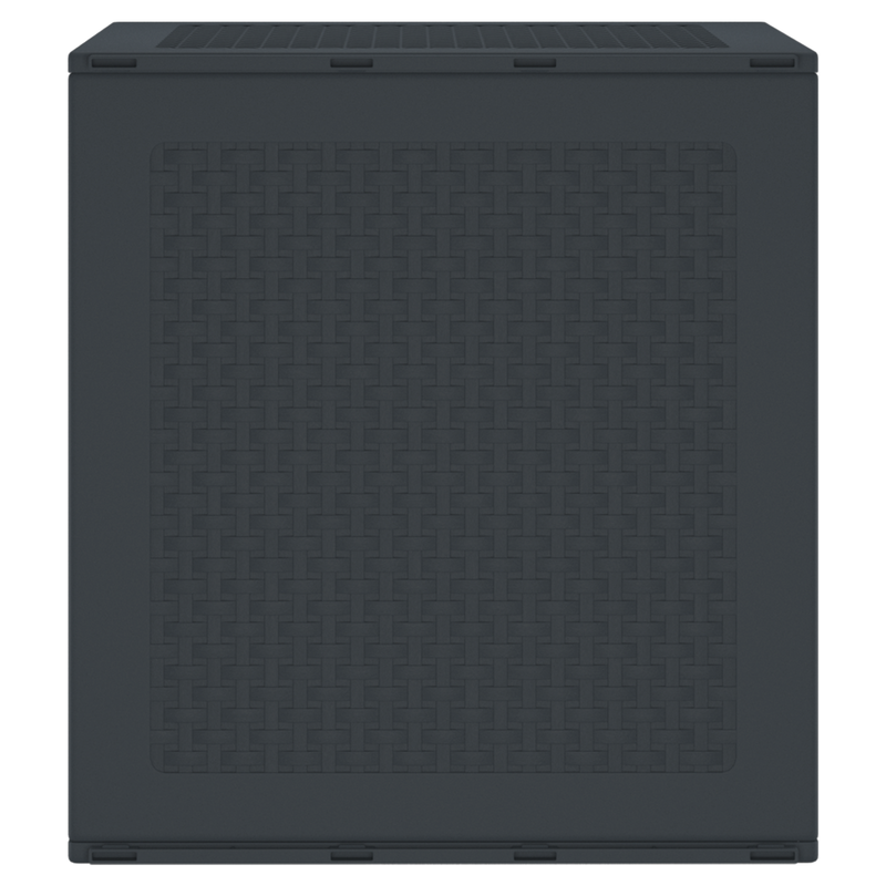 vidaXL Garden Storage Box Anthracite 55 x 53 x 57 cm Polypropylene