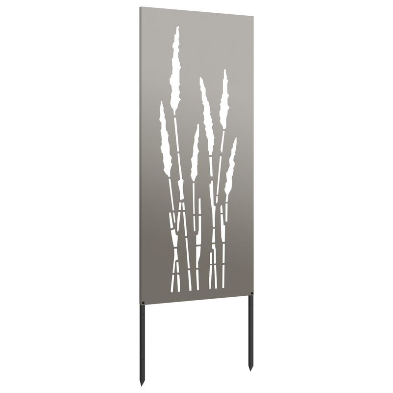 Garden Privacy Screen Floral Rusty 50 x 140 cm Weathering Steel