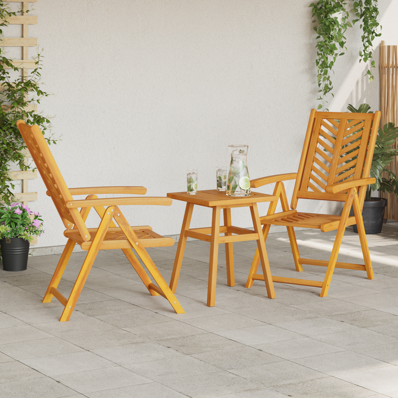 vidaXL Garden Bistro Set 3 pcs Brown Solid acacia wood