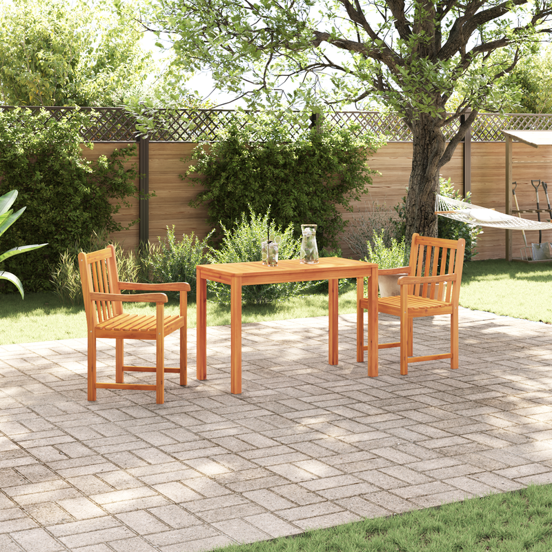 vidaXL Garden Dining Set 3 pcs Brown Solid Acacia Wood