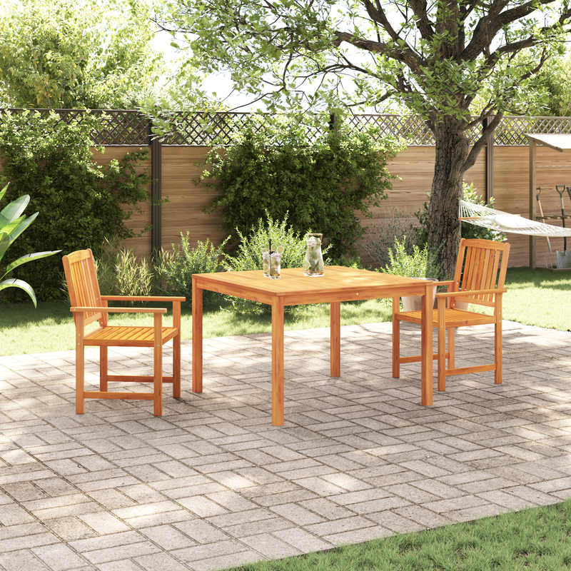 vidaXL Garden Dining Set 3 pcs Brown Solid Acacia Wood