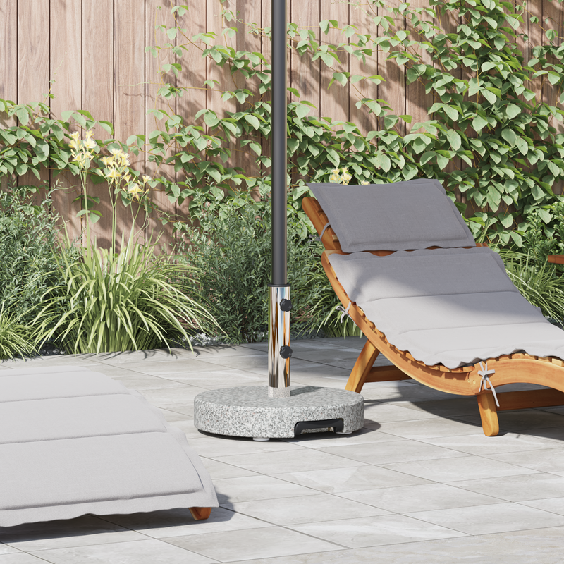 vidaXL Parasol Base Grey Ø 45 x 37.5 cm Granite