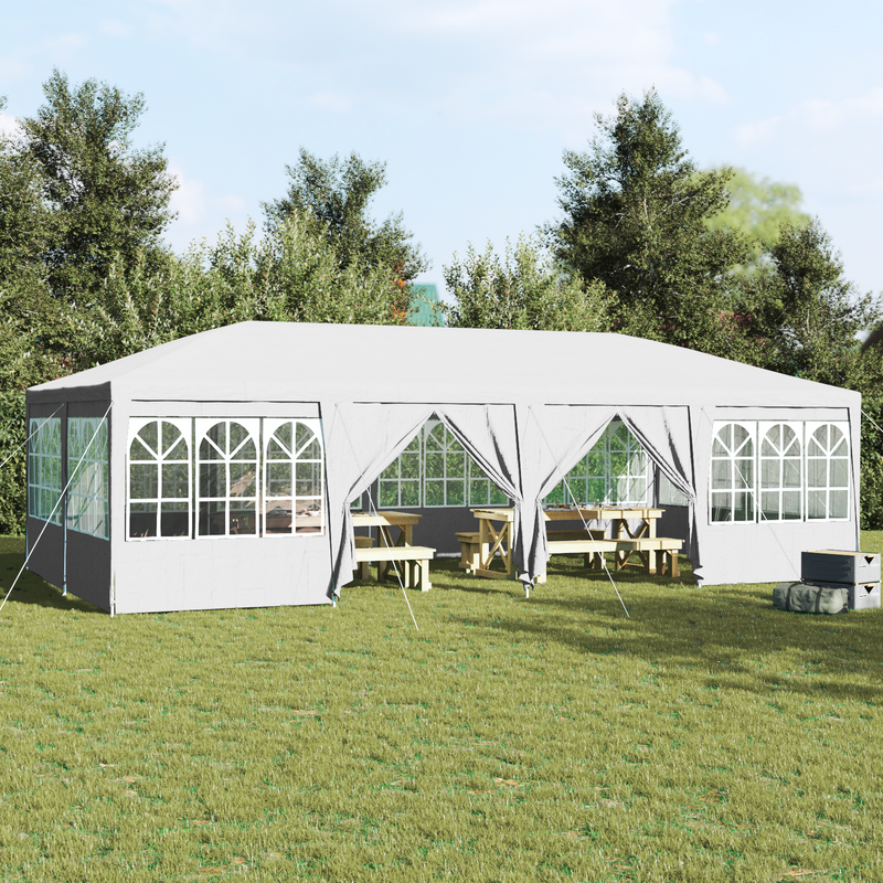 vidaXL Party Tent White 800 x 400 x 266 cm Polyethylene
