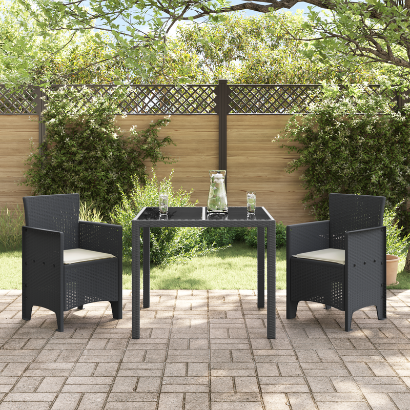vidaXL Garden Chair 2 pcs Anthracite 53 x 49 x 85 cm Polypropylene