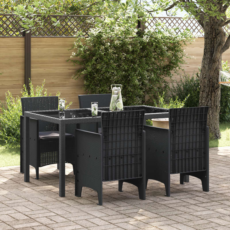 vidaXL Garden Chair 4 pcs Anthracite 53 x 49 x 85 cm Polypropylene
