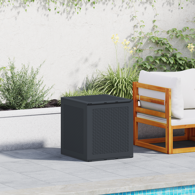 vidaXL Storage Box Anthracite 55 x 53 x 57 cm Polypropylene