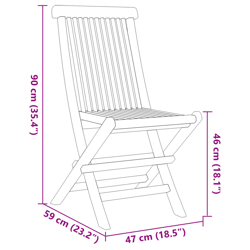 vidaXL Garden Dining Set 7 pcs Brown 160 x 80 x 75 cm Solid teak wood