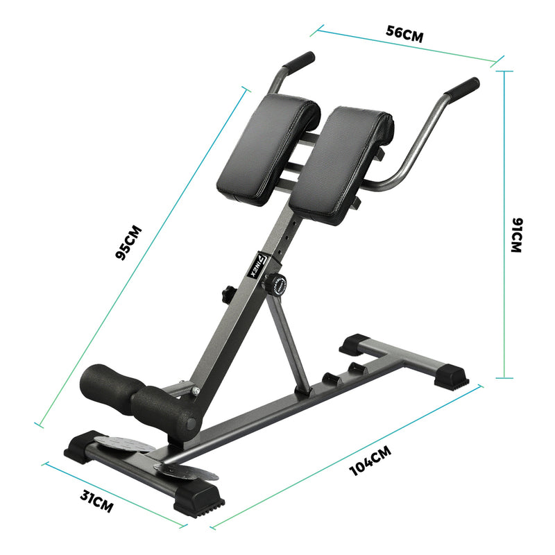 Finex Weight Bench Back Hyperextension Roman Chair Black
