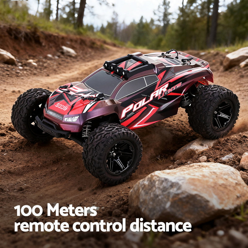 Keezi Kids Remote Control Car Off-Road Truck with Lights Electric Vehicle Toys