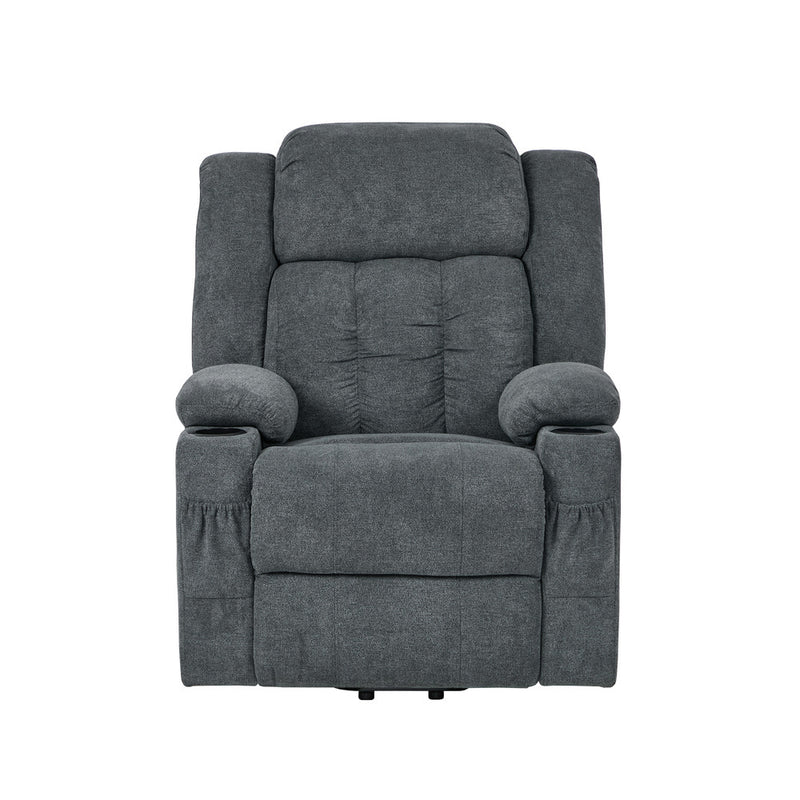 Oikiture Recliner Chair Lift Heated Massage Armchair Charge Ports
